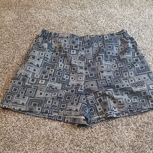 Nike Blue and White Patterned Shorts